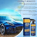 2Pcs Advanced Car Quick-Acting Coating Agent Spray, Scratch Wax Polish Waterless Wash, Quick Effective Coating Spray, Oil Film Emulsion Glass Cleaner(2 brush + 2 towels)