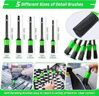 47PCS Car Detailing Kit Interior Cleaner, Car Cleaning Kit, Car Vacuum Car Interior Detailing Kit, Car Wash Kit with Bucket Auto Detailing Brush Set Car Accessories for Motorcycle, Cars, Bikes, Wheels