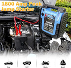 1800A Car Jump Starter with Air Compressor, 20000mAh 12V Battery Pack Booster (6.0L Gas/Diesel), 260 PSI Tire Pump, Multi-Function Jump Box with USB Charge & LED Flashlight