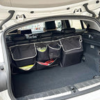 Car Backseat Trunk Organizer Hanging Bag, Car Interior Storage Organizer Accessories with 6 Nylon Fabric Pockets,Offer Enough Storage Space and Save More Storage Space for SUV,Jeep,MPV