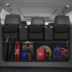 Snuopfy Car Trunk Organizer, Backseat Hanging Organizer with 9 Large Storage Bag Super Capacity -Trunk Organizer for SUV,Truck,Van -Your Space Saving Expert (9 Pocket)