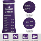 MP MOZZPAK Vomit Bags Disposable 35 Pack - 1000ml Emesis Bags, Leak-Proof Barf Bag, Travel Friendly Puke & Nausea Bag for Motion Sickness, Medical Grade Throw up Relief for Car, Airplane, & Road Trip