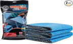 Chemical Guys Thirst Trap Microfiber Chamois Towel, Safe for Cars, Trucks, SUVs, RVs, Motorcycles, & More, 24"x28" (Blue) 2 Pack