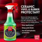 Griot's Garage Ceramic Vinyl and Rubber Protectant for Car Detailing, Restorer and Protectant for Dashboards, Door Panels, Tires, Exterior Trim, Moldings, and More, 10821, 22oz