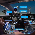 JKSML Magnetic Car Phone Holder [98LBS Strongest Suction & 2800gf Magnetic] 360° Adjustable Foldable Car Mount for Magsafe, Versatile for Car/Gym/Mirror Mount/Daily Stand, for iPhone & Android, Black