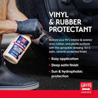 Griot's Garage Vinyl and Rubber Protectant for RVs, Campers, Trailers, Boats, ATVs, UTVs, Motorcycles, SiO2-Powered Ceramic Restorer, 10824, 25oz