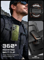SUPCASE for Samsung Galaxy S26 Ultra Case with Stand, Military-Grade Drop Protection, Compatible with Wireless Charging/MagSafe, Built-in Screen Protector & Front Frame – UB Pro Mag, Guldan