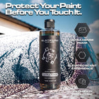 Blackline Automotive Extreme Foaming Car Shampoo - Extreme Ultra Foam Perfect for Ceramic Coatings - Compatible with Foam Cannon for Pressure Washer (16 FL Oz, Dark Ice)