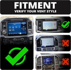 Tackform Link Vent Mount Magnetic Phone Holder - Compatible with 2021-2025 Ford F150 & Raptor, 2023-2025 Ford Super Duty | Aluminum | 2" Arm | Yellow | (NOT MAGSAFE Compatible)