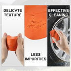 X AUTOHAUX Car Clay Bar Wash Mud Orange 100g Detailing Cleaning Polishing Tool for Cleaning Cars RV Boats Bus Coating