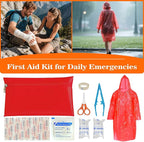 Car Emergency Kit with Jumper Starter and Air Compressor, Roadside Emergency Tool Kit for Truck Venicle Auto, Men Women Winter Travel Road Side Safety Essential Survival Bag with First Aid Kit