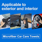 CICMOD Car Drying Towels 35"x24" Large Microfiber Towels for Car Detailing Gray - 4 Pack