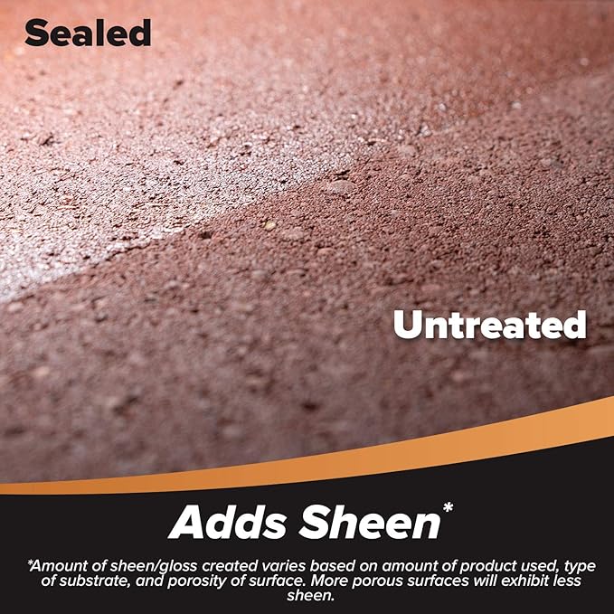 MasonryDefender Gloss, Wet Look Patio Paver Sealer, 1 gal - Clear Water-Based Sealant for Natural Stone Surfaces
