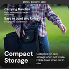 Auto Joe Collapsible Car Trunk Organizer, Storage Caddy with Adjustable Straps, Black - Portable Organization for Automotive Accessories, Cargo, Gear, and Essentials, ATJ-CTSO-BLK