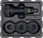 K233 Wheel Hub Resurfacing Kit, Brake Surface and Stud Cleaner, 1/2-Inch Drive, 4 Pads
