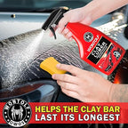 Heavy Duty Car Clay Bars Auto Detailing Clay Luber Synthetic Lubricant Kit, 4 Clay Bars, Clay Bar Lubricant Tablets 10 Pack, Spray Bottle and Microfiber Towel for Car Detailing Cleaning