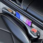 2PCS Car Seat Gap Filler，Gap Stopper Fill Gap Between Seat and Console，Built-in Recessed Storage Organizer，Universal for Most Cars Trucks SUVs to Stop Things from Dropping（Black）