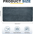 uxcell 1200gsm Microfiber Towels for Cars, 23.6 x 35.4 Inch Car Drying Towel Drying Towels Car Detailing Extra Large Super Absorbent Towel for SUV Truck Home, Dark Gray