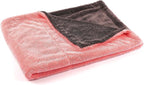 Maxshine 24" x 36" Universal Pink Car Drying Towel – 1200 GSM Rinse-Free Double-Sided Microfiber – Plush, Super Absorbent Towel for Car Wash & Detailing