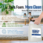 Nanoskin EXTRACTOR SHAMPOO Low Foaming Carpet Cleaner 30 Gallons - Machine Use Upholstery Cleaner, Stain Remover & Odor Eliminator on Rug Car Upholstery Carpets | For Automotive, Home, Office & More