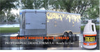 RVTECH Streak-X Cargo + Enclosed Trailers Instant RV Black Streak Remover - Race Hauler Stain Smoke Soot Bird Dropping Sap Brake Dust Tar Pro-Strength Cleaner Wash | 1 Gallon