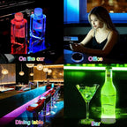 Heart Dog Paw LED Cup Holder Lights for Car,2Pcs LED Light Up Cup Holder Coasters with USB Charging 7 Colors,Waterproof Interior Atmosphere Lamp,Car Decor Accessories Gifts for Women Men Pet Love