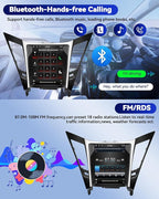 8 Core 6G+128G for Hyundai Sonata 2010-2015 Android 15 Car Stereo, 9.7" IPS 2.5D Car Radio Wireless Carplay Android Auto/59UI /FM/RDS /32EQ /DSP/GPS/WiFi/SWC + AHD Backup Camera