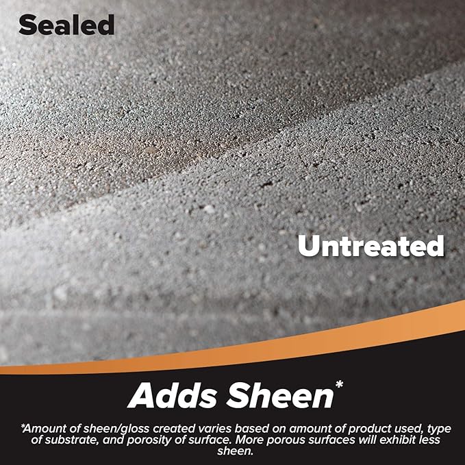 MasonryDefender Gloss, Wet Look Patio Paver Sealer, 2.5 gal - Clear Water-Based Sealant for Natural Stone Surfaces
