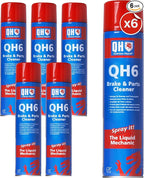 Quinton Hazell Brake Cleaner Spray Can, 20.3 fl oz (6 Pack) - QH6 Non-Chlorinated Automotive Brake Parts Cleaner, High Strength Formula for Professional and DIY Use
