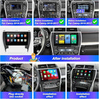 for Toyota Camry 2015 2016 2017 Radio Upgrade Android Touchscreen Compatible with Wireless Carplay Android Auto,Car Stereo Bluetooth Navigation GPS WiFi FM/AM Backup Camera 8-core Head Unit