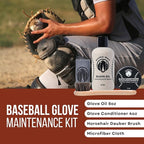 Rhino Wax - Baseball Glove Conditioner Kits - Clean, Condition, and Maintain Your Baseball Glove with one of Our 3 Maintenance Kits - Protect Your Mitts - Proudly Made in USA (Not China)