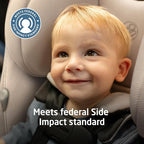 Maxi-Cosi Pria Max 3-in-1 Convertible Car Seat, Infant to Toddler Car Seat, ClipQuick Magnetic Chest Clip, Quick-Install Latch, Machine-Washable Cover, 5-100 lbs, Oyster Shell