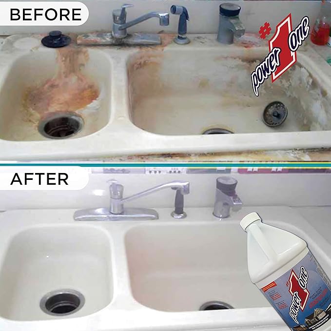 Boat Hull Cleaner for Fiberglass Boats 1 Gallon - Hard Water Stain Remover, Rust Cleaner Liquid, Calcium Remover, Gel Coat Care, Professional Boat Cleaning Supplies for Deck Wash and Hull Cleaning