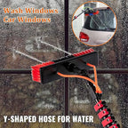 Extendable Water Fed Window Cleaning Brush 7.2M Telescopic Pole for Conseatory Roofs & Solar Panel Cleaning Ideal for Trucks & High Reach Applications