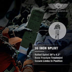 EVERLIT Emergency Trauma Kit, CAT GEN-7 Tourniquet 36" Splint, Military Combat Tactical IFAK for First Aid Response, Critical Wounds, Severe Bleeding Control (Black Camo)