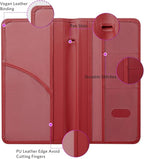CoBak Car Registration and Insurance Holder - Vehicle Glove Box Car Organizer,Auto Truck Comparment Accessories Case with Magnetic Closure for Driver License,Cards, Carbon Red