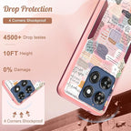for Moto G Stylus 2025 Case - Compatible with MagSafe Women Cute Girls Magnetic Phone Cover Girly Kawaii Unique Pretty Heavy Duty Shockproof Design for Motorola Moto G Stylus 5G 2025 Cases