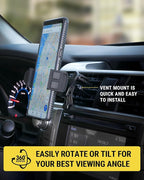 Scosche HVM2-1 Vent Phone Mount for Car, 360° Adjustable Cellphone Stand, Hands-Free Cell Phone Holder for Car Air Vent Compatible with iPhone 16/15/14/13/12 Series & Mobile Phones up to 3.5 inches