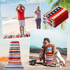 Hahafelt Car Seat Towel Covers Christmas Car Accessories Gifts Athletic Running Towel Performance Microfiber Post Workout Sweat Washable Cover Non Slip for Seat Outdoor Sport(Tribal)