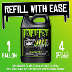 Boat Juice 2in1 Exterior Boat Cleaner & Protectant | Water Spot Remover with SiO2 Ceramic Sealant | Pina Colada Scent | Marine Detailing & Boat Cleaning Supplies, Accessories | Made in USA (1 Gallon)