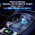2025 Upgraded Wireless CarPlay Adapter for iPhone | Ultra-Mini Metal, Convert Wired to Wireless, Bluetooth 5.3 Fast Stable Connection, Plug & Play, 800+ Factory CarPlay Wired Cars, iOS 10+