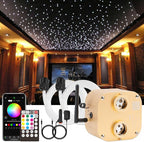 CHINLY Starlight Headliner Kit Twinkle 800pcs 13.1ft 0.03in 20w Fiber Optic Lights kit, Music Mode Bluetooth APP Control Remote, RGBW Star roof Lights for Star Headliner/Home Theater/Pool Ceiling