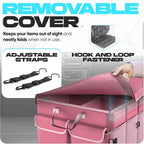 FORTEM Trunk Organizer with Cooler For SUV Car Trunk, Foldable Storage, Car Accessories for Women Men, Collapsible Bag, Perfect Christmas Gifts, 600D Oxford, Non Slip Bottom, Straps, Soft Cover (105L)