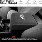 LUWU Center Console Cover Hidden Storage Box Compatible with 2025 2026 Toyota 4Runner Accessories Silicon Material Armrest Secret Arm Rest Cover Center Console Hidden Organizer Box (2 in 1 Design)