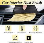 Car Interior Brush, Automotive Interior Dusting Brush, Car Interior Cleaning Brush, Bristles Detailing Brush Dusting for Car Interior, Dashboard, Air Conditioner Vents, Leather, Computer (Yellow)