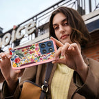 for Moto G Stylus 2025 Case - Compatible with MagSafe Women Cute Girls Magnetic Phone Cover Girly Pretty Floral Flower Heavy Duty Shockproof Design for Motorola Moto G Stylus 5G 2025 Cases