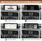 Retrofit Kit Decoder Wireless Carplay for Lexus NX RX is ES GS RC CT LS LX LC UX with Small Touchpad/Joystick Support Android Auto/MirrorLink/Backup Camera/YouTube
