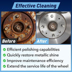 9 PCS Wheel Hub Cleaning Tool, Brake Hub Cleaning Kit Includes 5 Pads, Compatible with Electric Drills or 1/2" Impact Wrenches, Suitable for Car & Truck