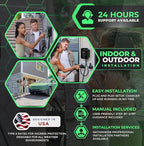 MACH 2:Fast Level 2 EV Charger 48 amp Garage-pro wall-Mount. Electric Vehicle Charging Station 4 Nema 14-50 Outlet. J1772 car Connector. Key Accessories: 30ft Cable & Tesla NACS evse Portable Adapter