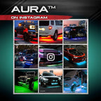 OPT7 Aura Pro Underglow LED Lights Kit for Truck with App & Remote Control, RGB Multicolor Music Modes, Waterproof Rigid Aluminum Light Bar, Exterior Neon Accent Lighting for Regular Extended Cab
